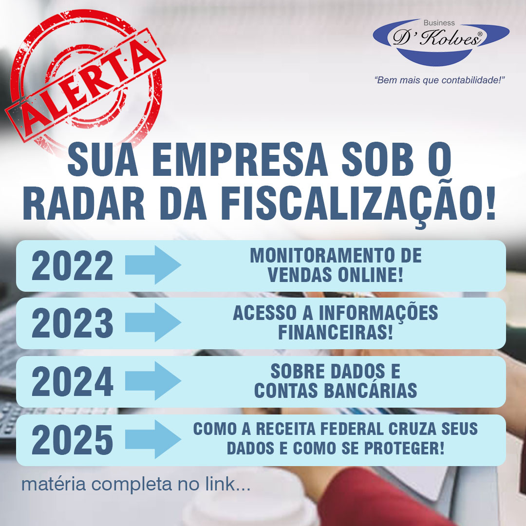 Imagem de Clientes ALERTA URGENTE:   SUA EMPRESA SOB O RADAR DA FISCALIZAÇÃO! FAVOR LER ATÉ FIM.