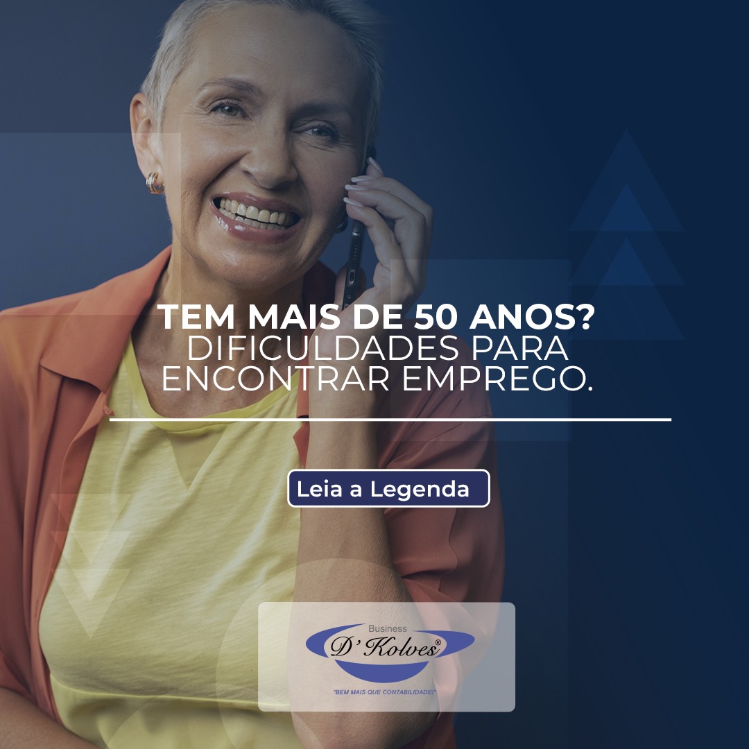 Imagem de Clientes TEM MAIS DE 50 ANOS? DIFICULDADES PARA ENCONTRAR EMPREGO.